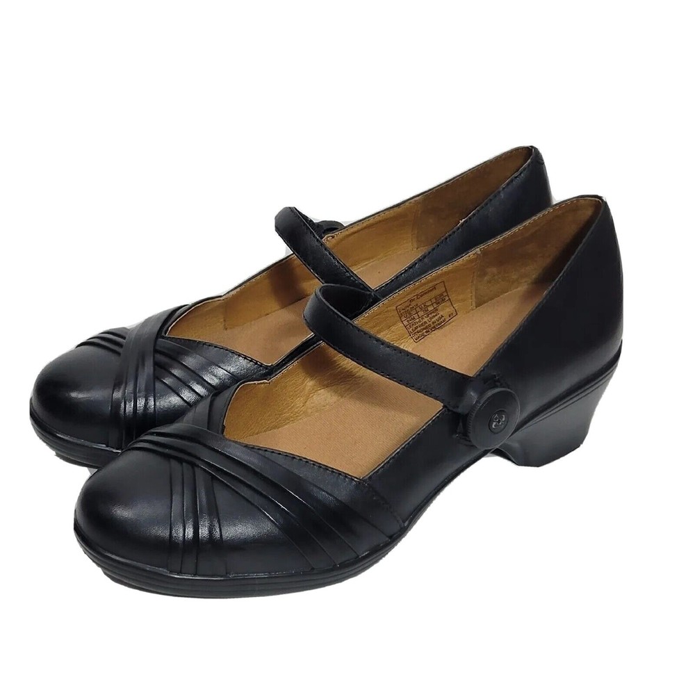 Dr. Comfort Womens Wedge Mary Jane Shoes Black Sz 9.5… Gem